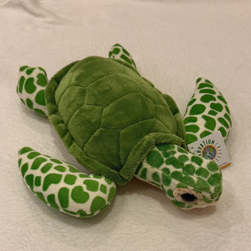 Atlantis Bahamas Green Plush Turtle Toy